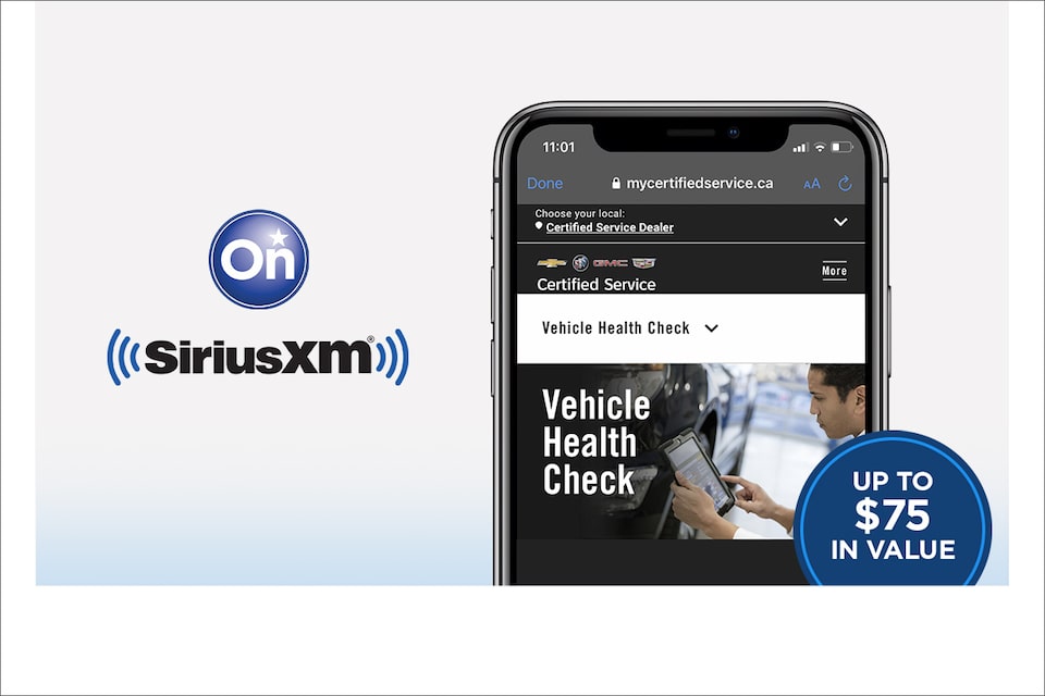 OnStar SiriusXM Vehicle Health Check Up to $75 in value