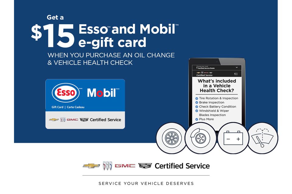 Get a $15 EssoTM and MobilTM e-gift card