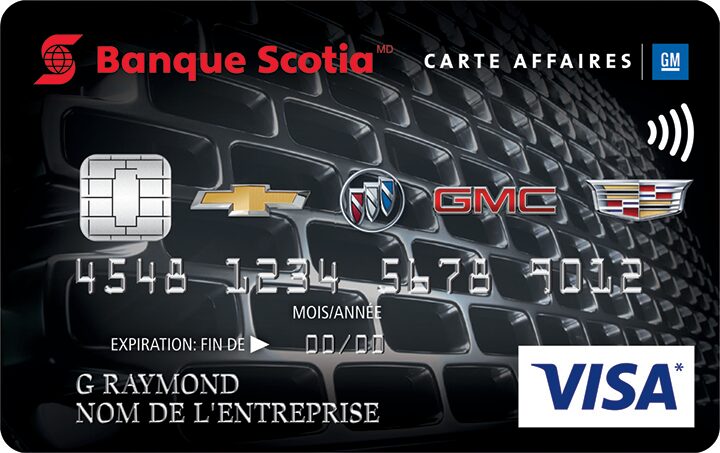 Carte Visa GM Banque Scotia.
