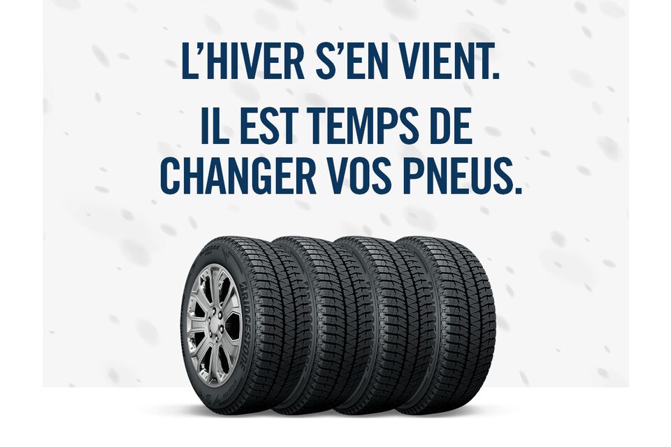 L'hiver s'en vient il est temps de changer vos pneus
